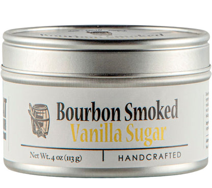 Bourbon Smoked Vanilla Sugar online kaufen bei Ryan’s Specialties – geräucherter Zucker mit Bourbon-Vanille für Desserts, Kuchen & Drinks.