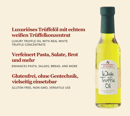 White Truffle Oil von Stonewall Kitchen kaufen | Luxuriöses Öl in Spitzenqualität | Verfeinern Sie Ihre Salate, Pasta, Risotto oder Pizza