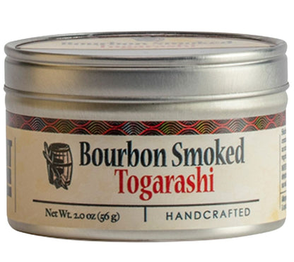 Bourbon Smoked Togarashi online kaufen bei Ryan’s Specialties – japanische Gewürzmischung mit Bourbonrauch, Yuzu & Chili für BBQ, Fleisch & Gemüse.