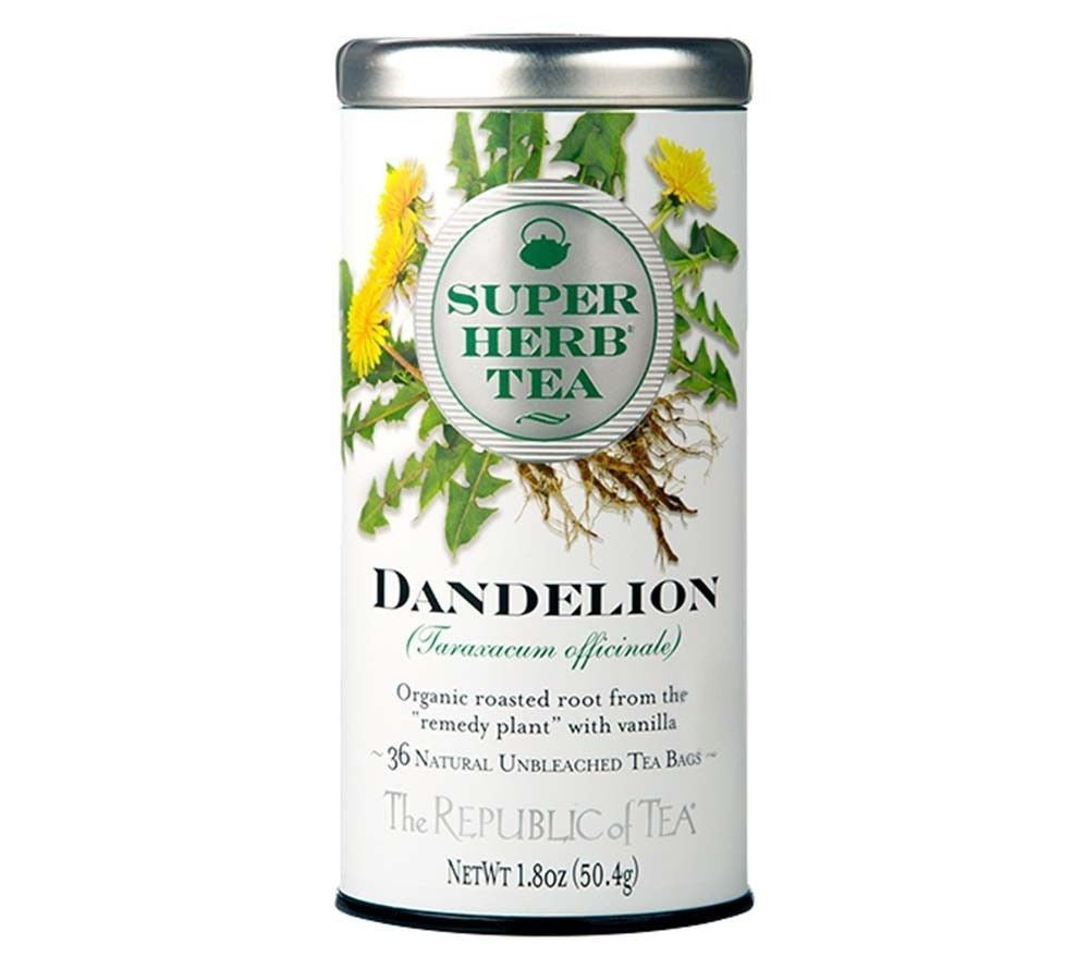 Dandelion Herb Tea von The Republic of Tea – Kräutertee aus Löwenzahnwurzel in Metalldose mit Teebeuteln