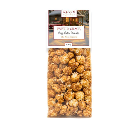Everly Grace Cozy Winter Moments Popcorn online kaufen bei Ryan’s Specialties – Karamell & gebrannte Mandeln für süße, winterliche Genussmomente.
