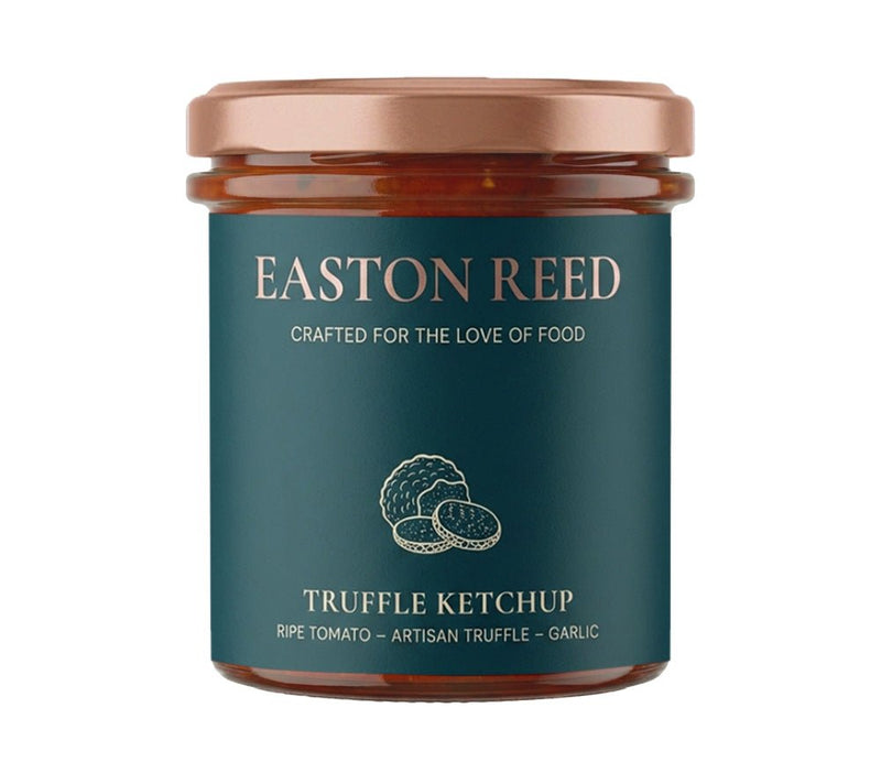 Vollmundiger Ketchup mit Tomaten & Trüffel. Mild, luxuriös & vielseitig – ideal für Pommes, Burger oder Steak.