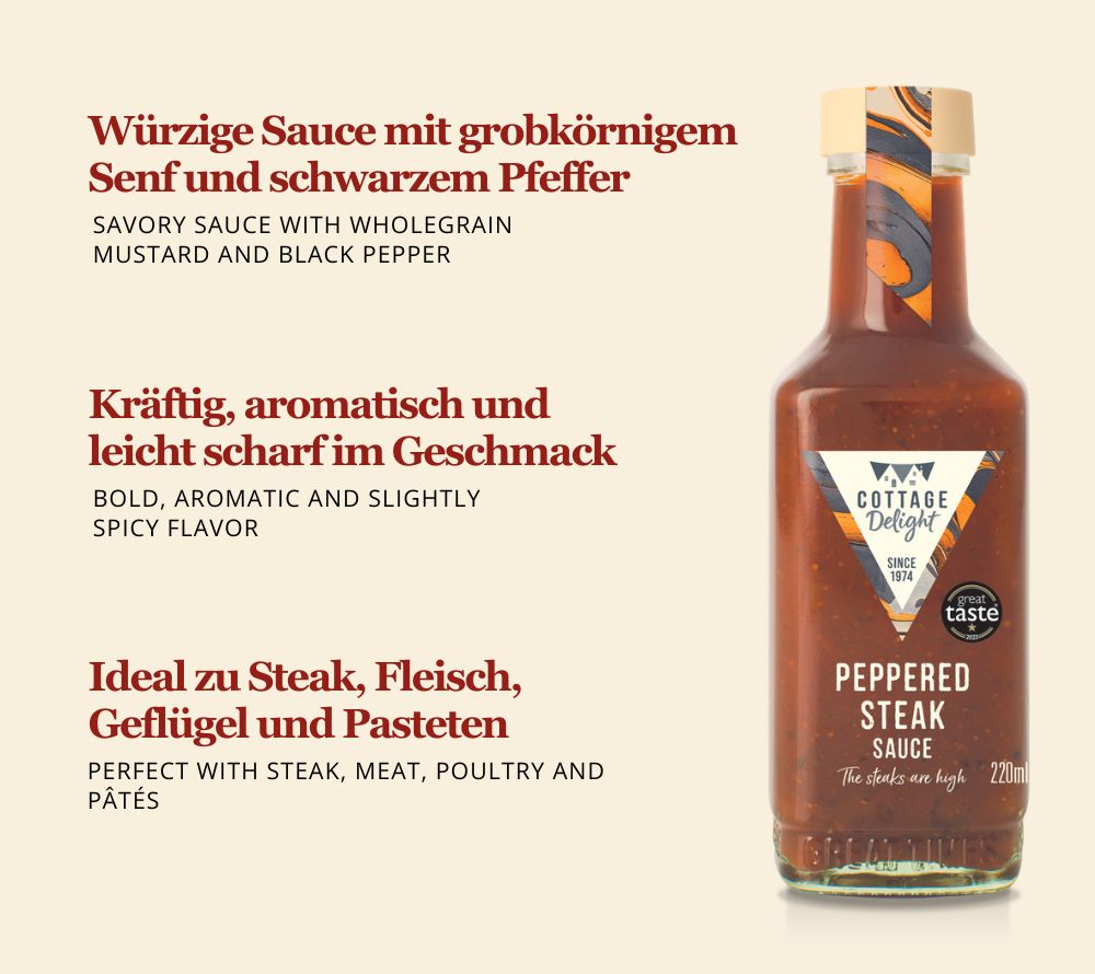 Peppered Steak Sauce von Cottage Delight