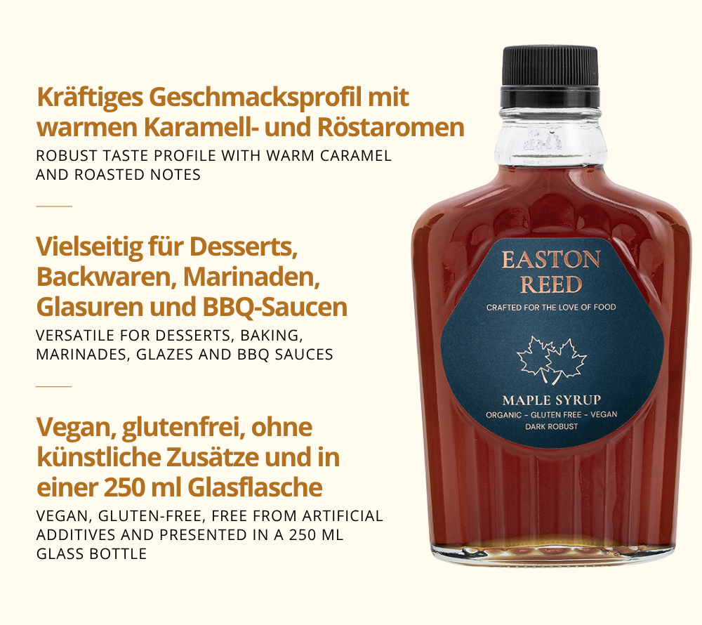 Kräftiges Geschmacksprofil mit warmen Karamell- und Röstaromen - für Desserts, Backwaren und mehr