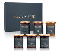 Easton Reed Fine Pairing Geschenkset mit 6 fruchtigen Sorten in hochwertiger Box. Ideal zu Käse, BBQ, Brot, Fleisch und für kreative Rezeptideen.