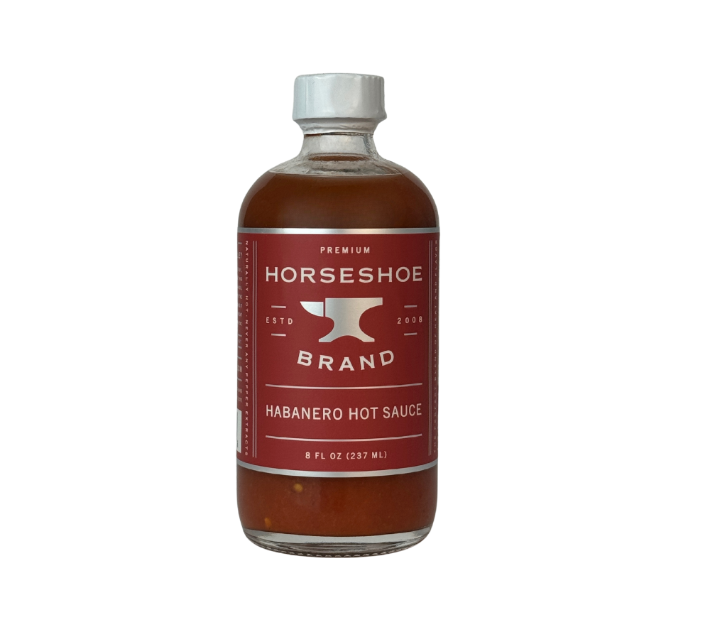 Habanero Hot Sauce von Horseshoe Brand kaufen | Chilisauce mit Knoblauch, Mango und Ghost Peppers | Perfekt zum Grillen oder Dippen