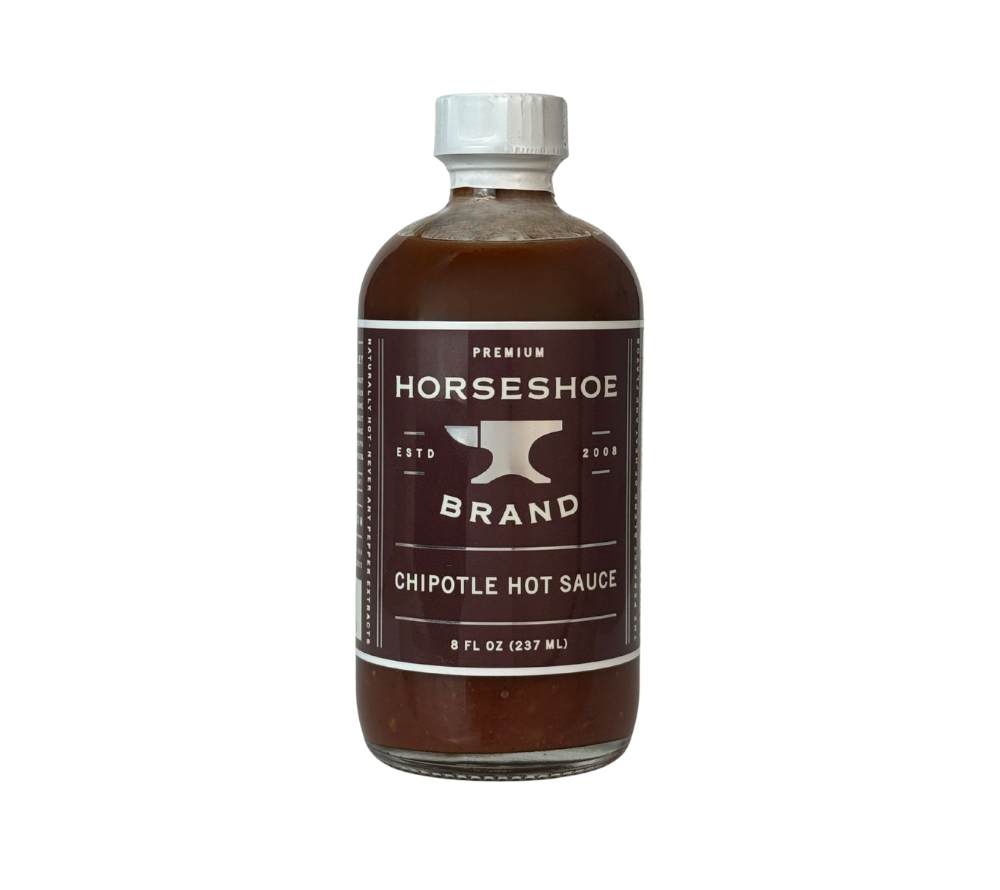 Chipotle Hot Sauce von Horseshoe Brand kaufen | Kräftige Hot Sauce mit Chipotle | Perfekt für Eintöpfe und Suppen
