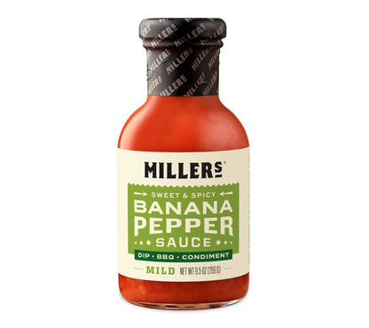 Banana Pepper Hot Sauce Mild – milde, fruchtige Schärfe aus Bananenpaprika, perfekt zum Verfeinern von Sandwiches, Burgern, Dips und leichten Saucen
