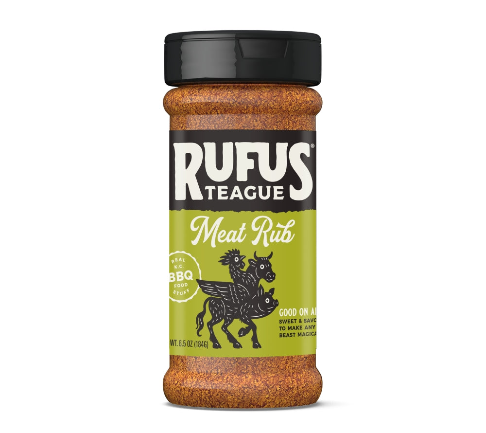 Rufus Teague Meat Rub als Freistellerbild auf weißem Hintergrund