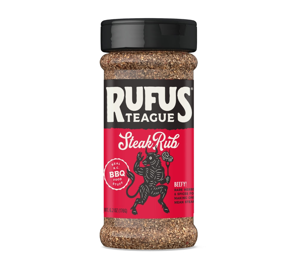 Steak Rub Trockengewürz als Freistellerbild auf weißem Hintergrund