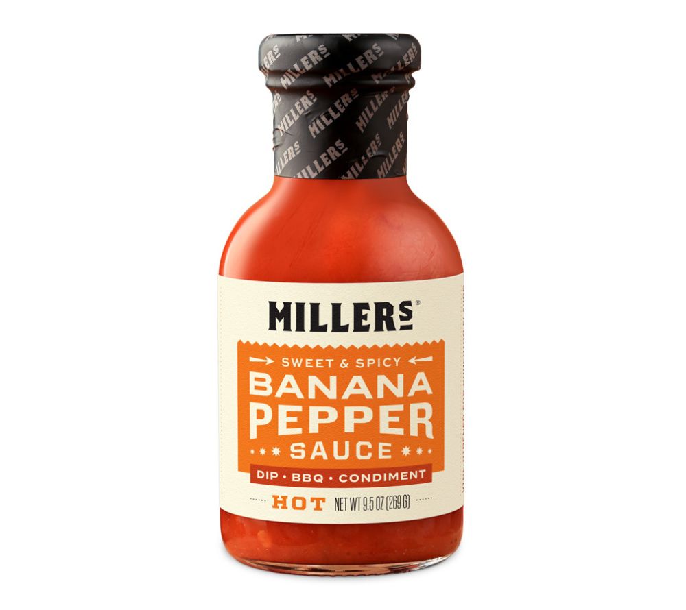 Banana Pepper Hot Sauce Sweet & Spicy – fruchtig-scharfe Sauce mit süßer Bananenpaprika und feuriger Habanero, perfekt für Burger, Tacos, Marinaden oder Dips