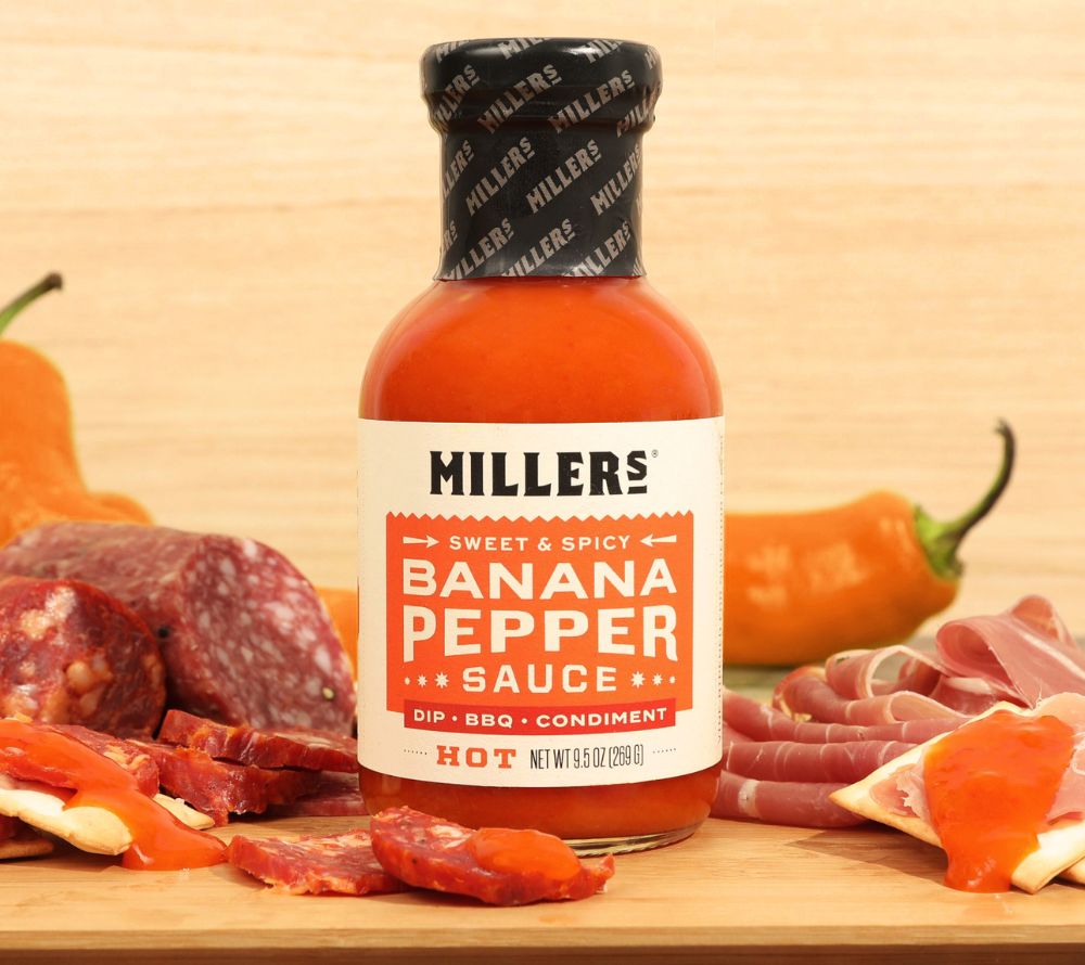 Banana Pepper Hot Sauce Sweet & Spicy – fruchtig-scharfe Sauce mit süßer Bananenpaprika und feuriger Habanero, perfekt für Burger, Tacos, Marinaden oder Dips