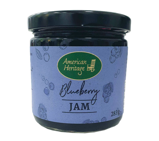 Blueberry Jam von American Heritage kaufen | Klassische Blaubeermarmelade, fruchtig-süß | Ideal fürs Frühstück oder zum Verfeinern von Desserts | EU-weiter Versand