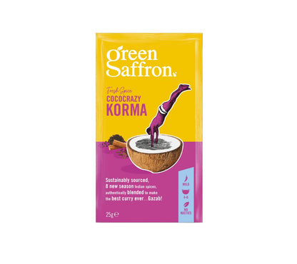 Green Saffron Korma-Gewürzmischung kaufen | aus 8 aromatischen Gewürzen | aus nachhaltigem Anbau | Europaweiter Versand | Jetzt probieren!