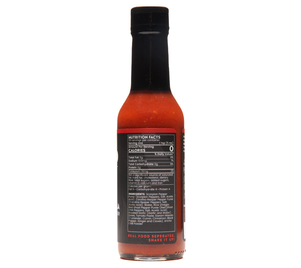 Ancho Masala Scorpion Reaper Hot Sauce von Bravado kaufen | Scharfe Hot Sauce mit 4 Sorten Chili | Ideal zu indischen Leckerbissen und Curries | EU-weiter Versand
