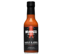 Garlic & Arbol Moruga Scorpion Hot Sauce von Bravado kaufen | Extra Scharfe Hot Sauce mit Chilis im Doppelpack | Ideal zu Fleisch oder Tacos 