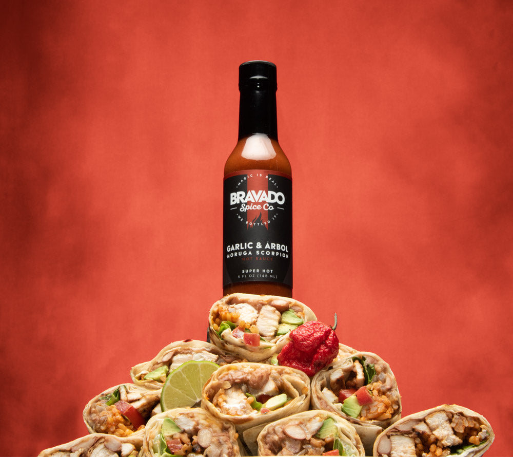 Garlic & Arbol Moruga Scorpion Hot Sauce von Bravado kaufen | Extra Scharfe Hot Sauce mit Chilis im Doppelpack | Ideal zu Fleisch oder Tacos 