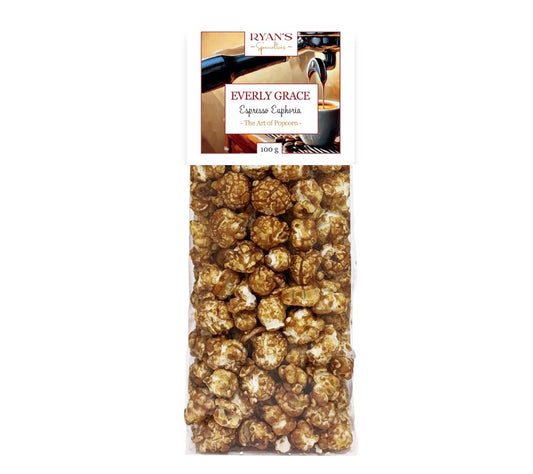Everly Grace Popcorn Espresso Euphoria kaufen | Karamell-Espresso-Überzug für besonderen Genuss | Ideal für Kaffeeliebhaber