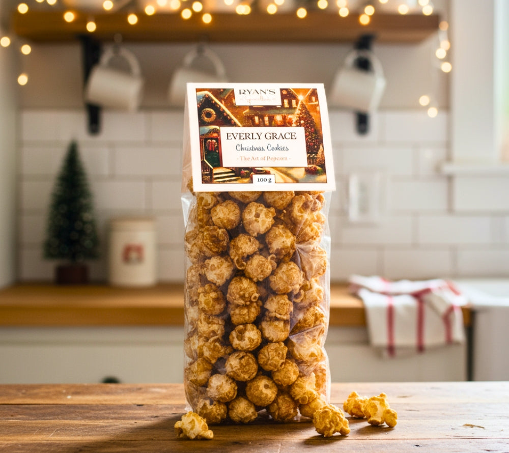 Everly Grace Christmas Cookies Popcorn kaufen | Knuspriges Popcorn mit weihnachtlichem Keks-Geschmack | Ideal als festlicher Snack oder Geschenk