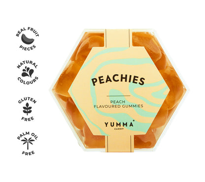 Peachies Hexagon Box von Yumma Candy (99 g)