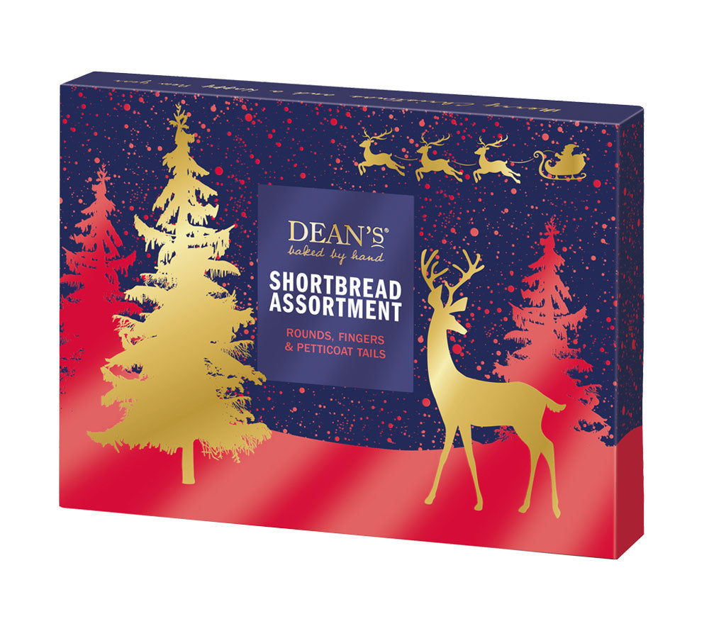 Shortbread Assortment von Dean's kaufen | Eine Auswahl an Mürbteigkeksen | in wunderschöner, weihnachtlicher Verpackung | Ideal zu Tee und Kaffee 