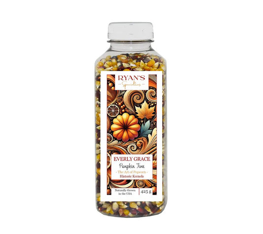 Everly Grace Pumpkin Time Popcornkörner online bei Ryan's Specialties kaufen – Gourmet-Popcornmais aus den USA, perfekt für knusprigen Herbstgenuss.