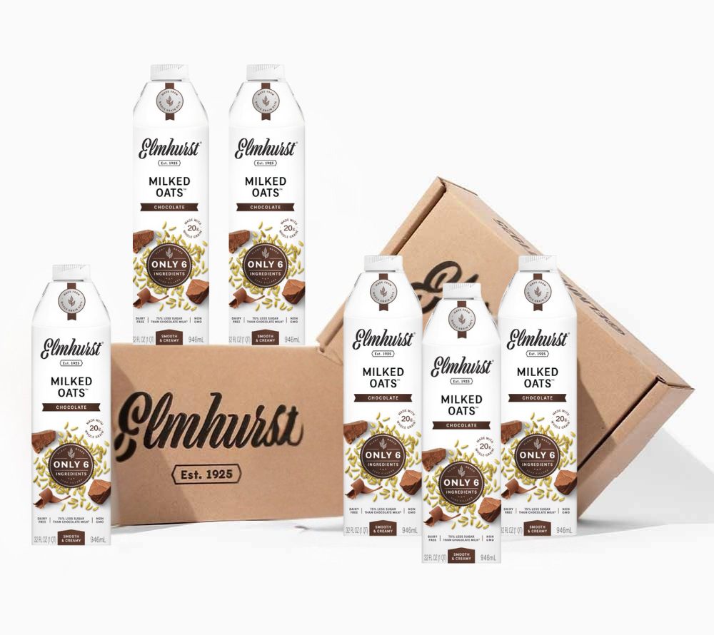 Chocolate Oat Milk von Elmhurst | Cremige Hafermilch trifft auf reichhaltige Schokolade | 100 % vegan & glutenfrei | Ohne Emulgatoren & künstliche Zusätze | Perfekt zum Trinken, Backen & Mixen | Jetzt entdecken! 