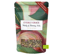 Melody of Blooming Herbs Tee von Everly Grace kaufen. Harmonie in jeder Tasse. Kräuterteemischung. 100% Bio. Fenchel, Krauseminze, Kamillenblüten, Süßholz