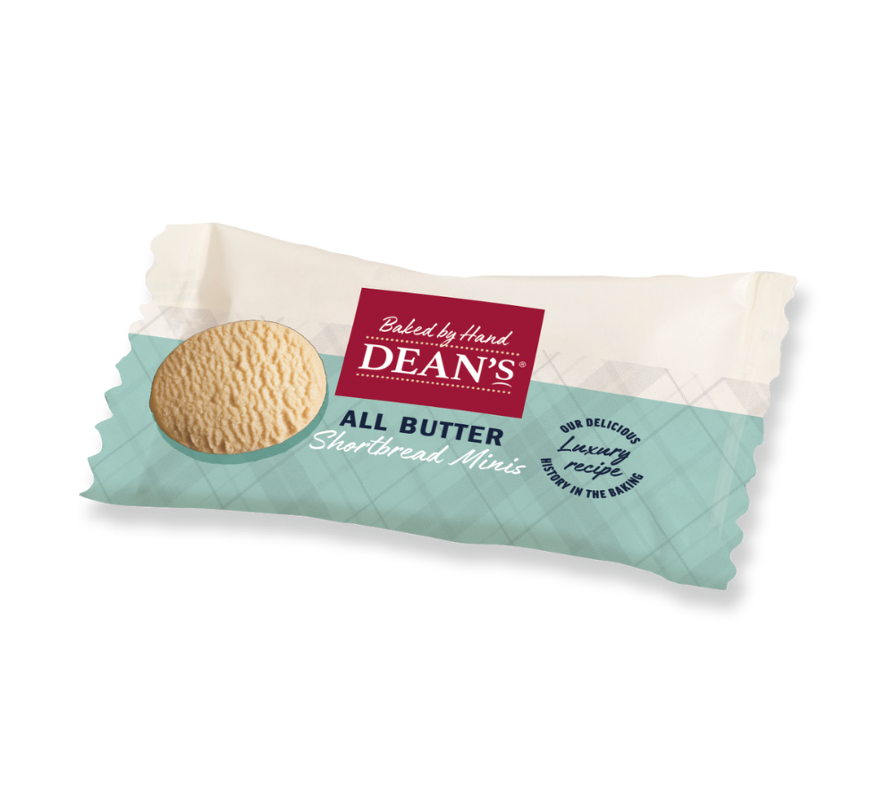 All Butter Shortbread Minis von Dean's Foodservice | Handgebacken | Perfekt für Kaffee und Tee | Praktisch verpackt | Europaweiter Versand | Jetzt probieren!