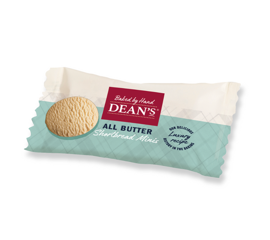 All Butter Shortbread Minis von Dean's Foodservice | Handgebacken | Perfekt für Kaffee und Tee | Praktisch verpackt | Europaweiter Versand | Jetzt probieren!