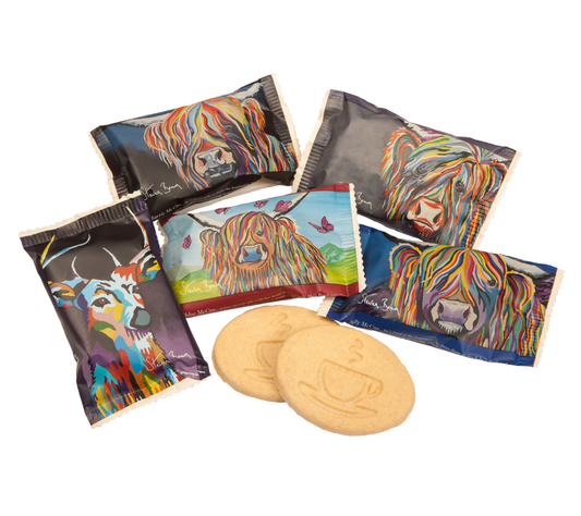 Steven Brown Art All Butter Shortbread Thins Foodservice | Handgebacken und zartschmelzend | Praktisch verpackt | Europaweiter Versand | Jetzt kaufen!