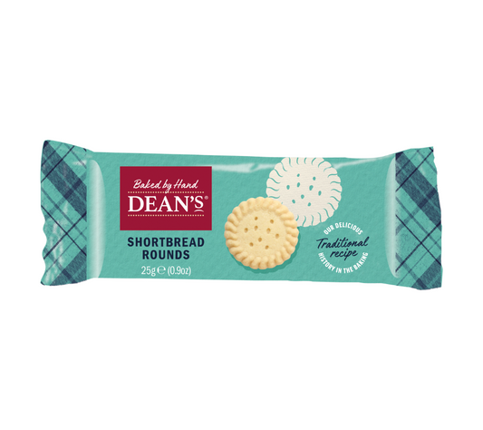 Twin Shortbread Rounds von Dean’s Foodservice | Handgebackene Butter-Shortbread-Stücke | Praktisch verpackt | Europaweiter Versand | Jetzt bestellen!