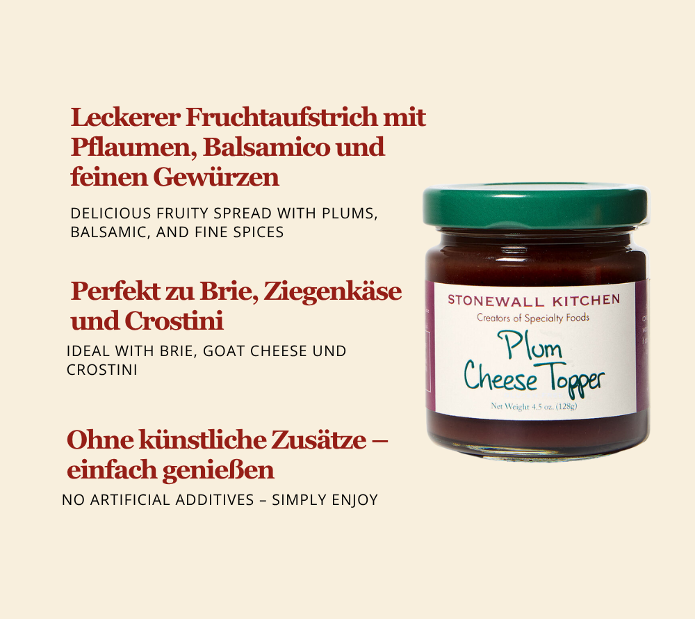 Plum Cheese Topper von Stonewall Kitchen