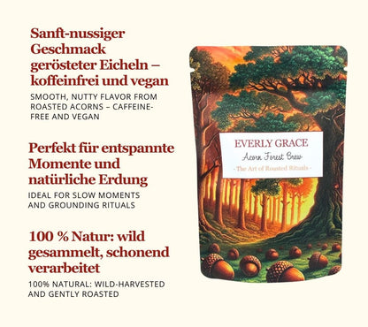 Sanft geröstete Eicheln | Kaffee-Alternative | 100 % Natur, koffeinfrei & vegan | Europaweiter Versand | Jetzt bestellen & genießen!