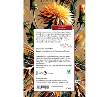 Geröstete Löwenzahnwurzeln | Kaffee-Alternative | Koffeinfrei | 100 % Natur, koffeinfrei und vegan | Europaweiter Versand | Jetzt bestellen & genießen!