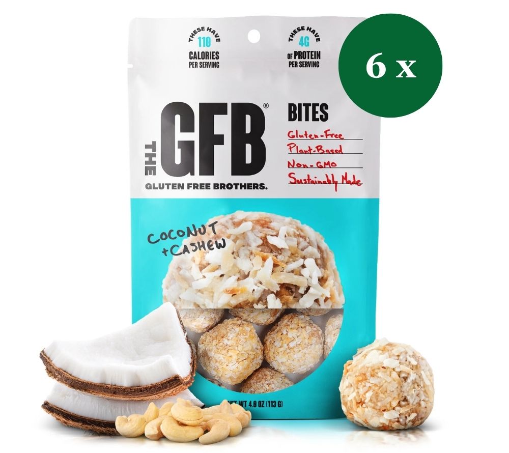 Coconut Cashew Bites online bestellen – cremig-knuspriger Snack mit Kokos & Cashew, vegan, glutenfrei & proteinreich bei Ryan’s Specialties.