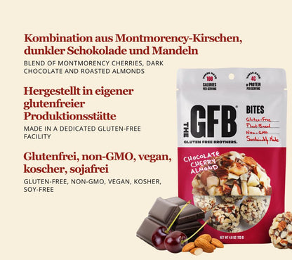 Chocolate Cherry Almond Bites kaufen – fruchtig-schokoladiger Snack mit Mandeln, vegan, glutenfrei & proteinreich. Jetzt online entdecken.