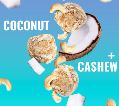 Coconut Cashew Bites online bestellen – cremig-knuspriger Snack mit Kokos & Cashew, vegan, glutenfrei & proteinreich bei Ryan’s Specialties.