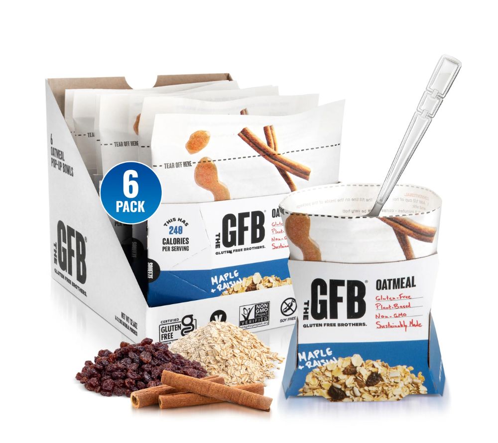 Maple Raisin Oatmeal online bestellen – süßes, proteinreiches Haferfrühstück mit Ahorn & Rosinen. Vegan & glutenfrei bei Ryan’s Specialties.