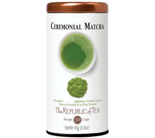 Ceremonial Matcha Tea von The Republic of Tea: hochwertiger Matcha aus Japan, mild, fein & vielseitig für Tee, Latte und Iced Drinks. Jetzt entdecken!