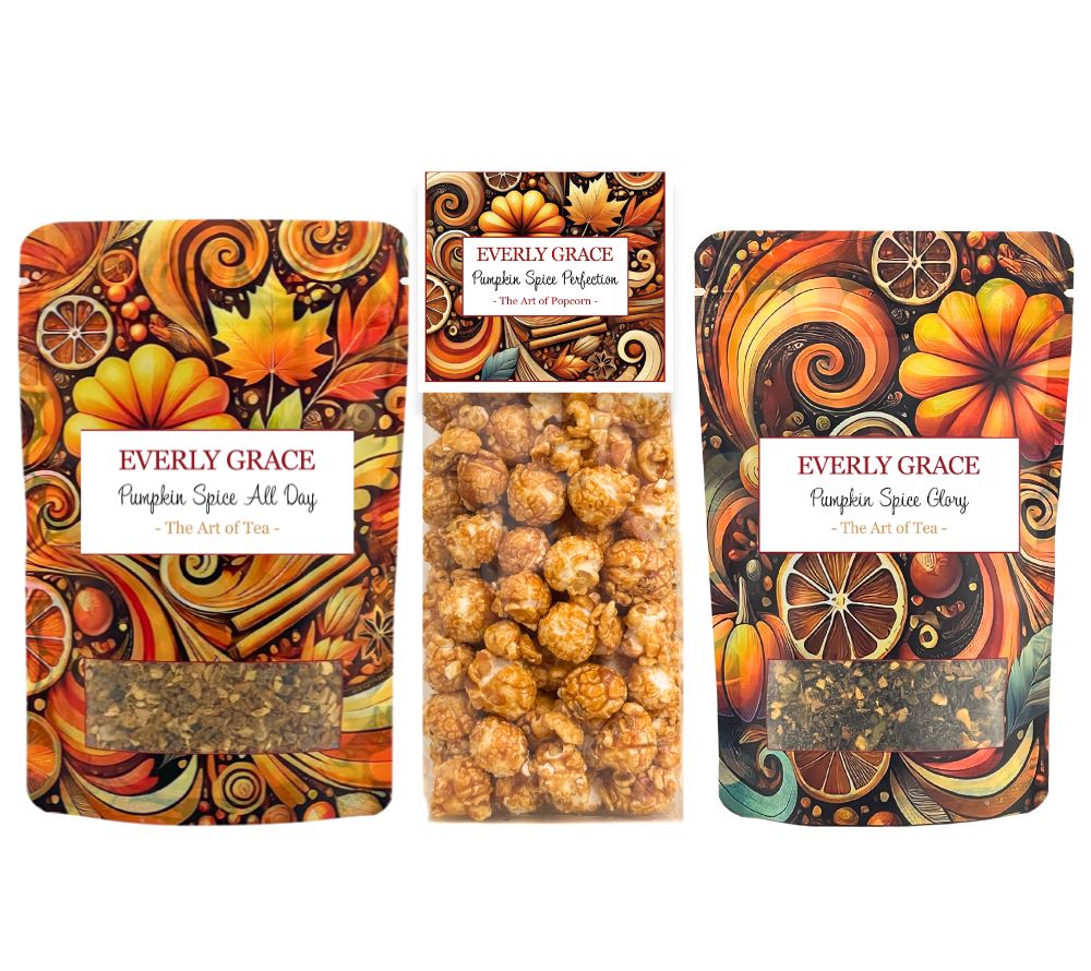 Pumpkin Spice Set von Everly Grace - 1 x Popcorn 2x Tee