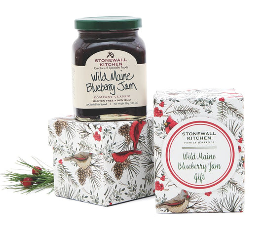 Wild Maine Blueberry Holiday Jam von Stonewall Kitchen kaufen | klassisches Blaubeer-Jam in Geschenkkarton | Perfekt fürs Frühstück, zu Pancakes | EU-weiter Versand