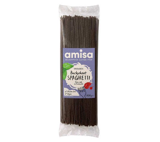 Amisa Buckwheat Spaghetti - glutenfreie Buchweizennudeln von Amisa