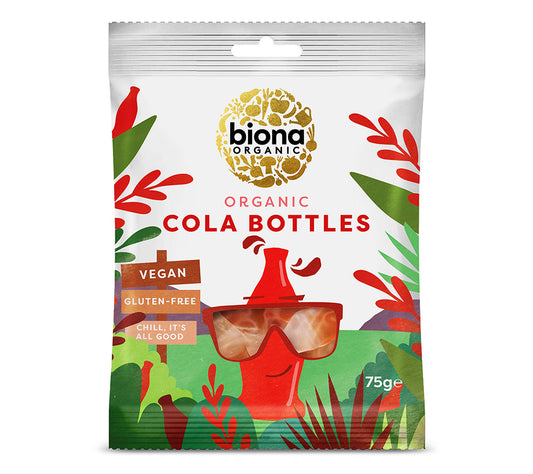 Cool Cola Bottles von Biona  ♥ aus rein pflanzlichen Zutaten ♥ ohne künstliche Aromen ♥ Ideal für Geburtstage und Partys 