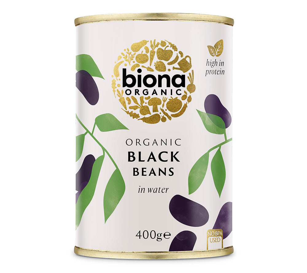 Black Beans von Biona ✚ 100 % Bio-Bohnen ✚ Pflanzliches Protein ✚ Große Auswahl ✚ Made in UK