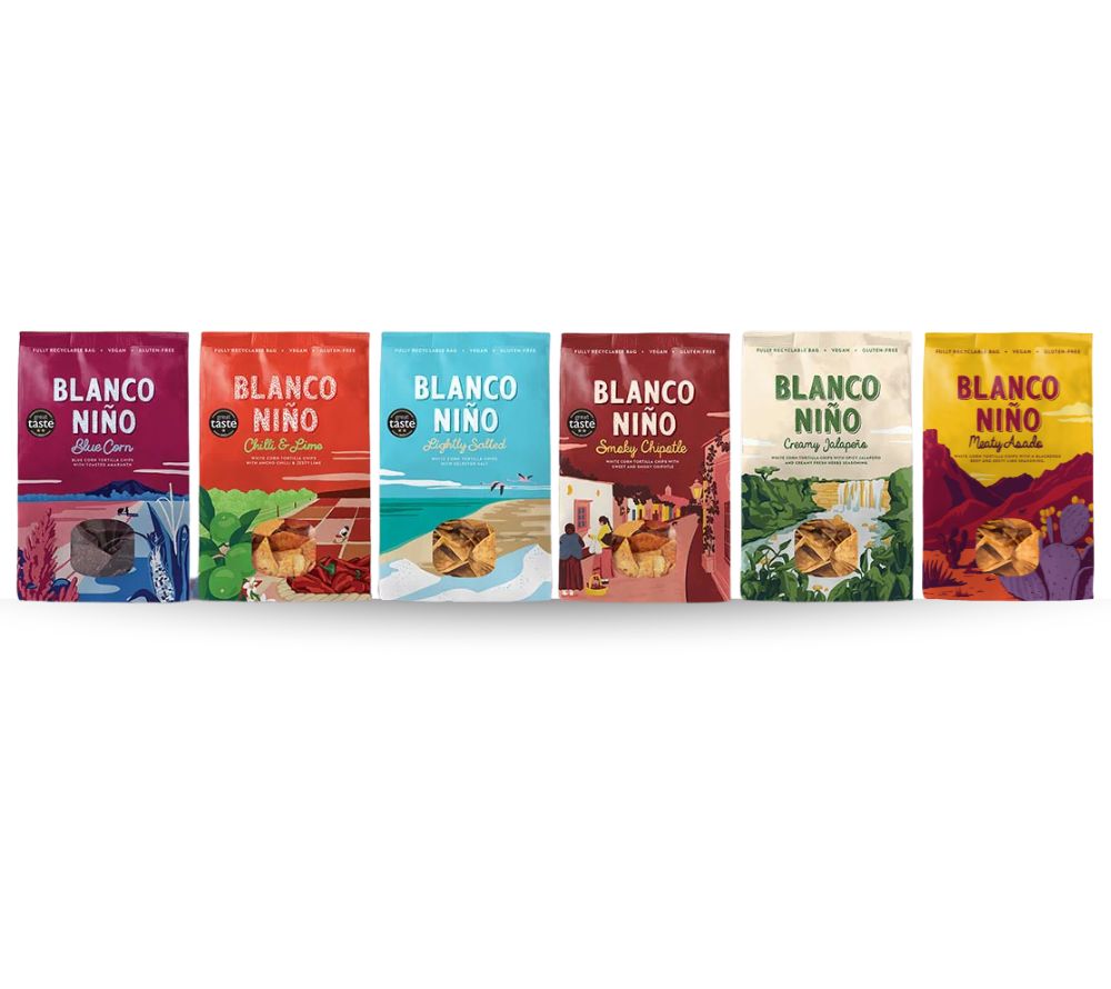 Tortilla Chips von Blanco Nino in verschiedenen Sorten bei Ryan's Specialties bestellen