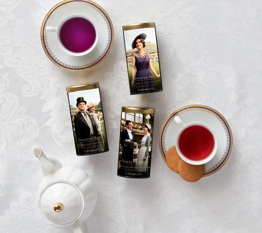 Downton Abbey The Grantham Farewell Cup Black Tea – eleganter Schwarztee mit Zitrus & Ingwer. Jetzt bei Ryan’s Specialties online bestellen.