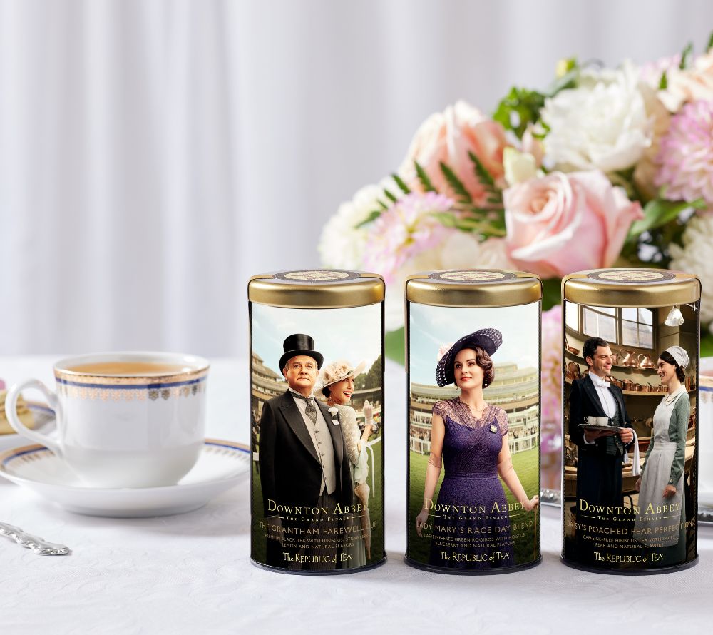 Downton Abbey The Grantham Farewell Cup Black Tea – eleganter Schwarztee mit Zitrus & Ingwer. Jetzt bei Ryan’s Specialties online bestellen.
