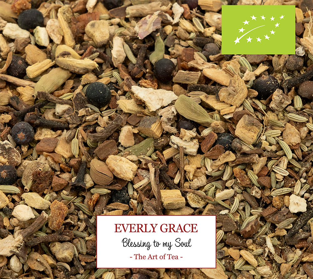 Blessing to My Soul Tea von Everly Grace Ein Tee, der Körper und Geist umarmt fein abgestimmte, ayurvedische Mischung ideal für ruhige Momente