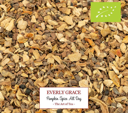 Everly Grace Pumpkin Spice All Day Bio Tee - The Art of Tea - Detailaufnahme
